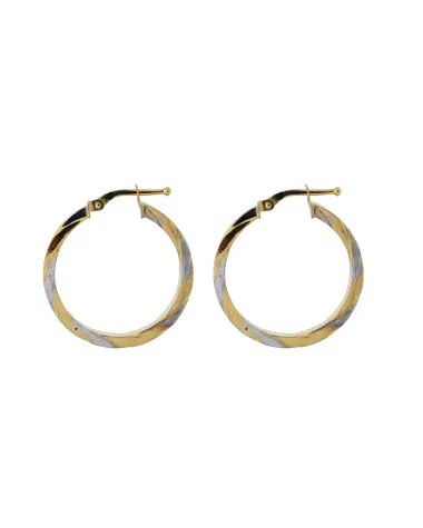 18CT T/T HOOPS 4mm/15mm